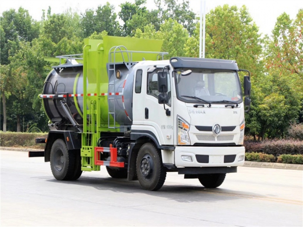 國(guó)六東風(fēng)專(zhuān)底 9.5方 餐廚垃圾車(chē)(圓罐)
